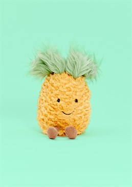 <ul>
    <li>Introducing a fine fruity friend!&nbsp;</li>
    <li>The Amuseable Pineapple will definitely bring the fun to your Jellycat collection!&nbsp;&nbsp;</li>
    <li>With his fluffy, funky hairdo and soft, textured exterior, this pineapple pal is guaranteed to put a smile on your loved one&rsquo;s face.&nbsp;</li>
    <li>Dimensions: 16cm high, 10cm wide (Small)&nbsp;</li>
</ul>